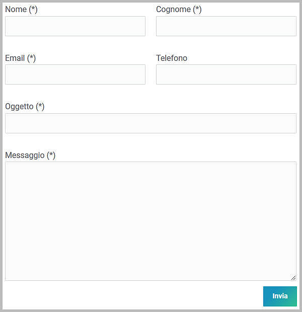 Contact Form 7 su due colonne con The7